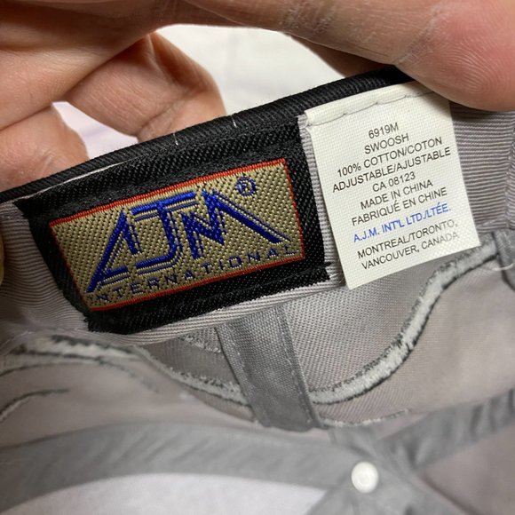 Vintage Hat Cap Strap Back Gray Black MFP Mohawk Propane Embroidered Logo 90s - Picture 9 of 10